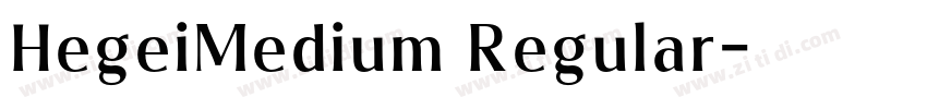 HegeiMedium Regular字体转换